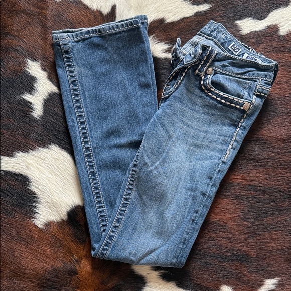 Miss Me Blue Boot Cut Jeans - Picture 1 of 5